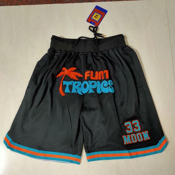 Men 2021 coconut tree Black Shorts->more jerseys->NBA Jersey